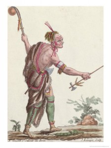 Iroquois Savage, tiré de "Encyclopedie des Voyages", 1796