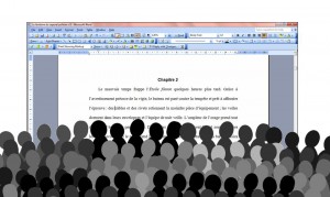 Foule tirée de Openclipart.com, manuscrit tiré de mon propre ordi!