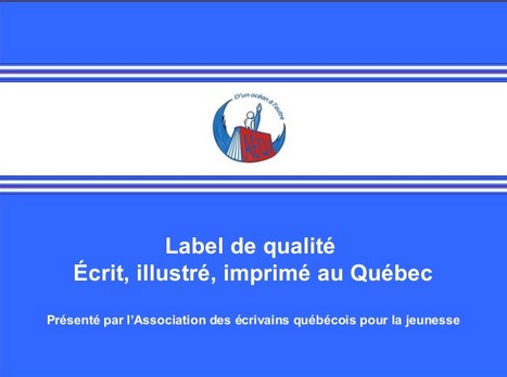 Label de qualité livres Québec
