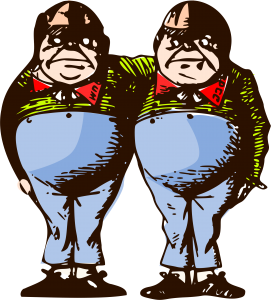 tweedles illustration de Salvor prise sur openclipart.org